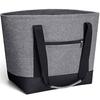 Insulated bag large capacity zipper lunch foldable eco thermal food storage lightweight multifunctional tote suitable commuting school cherry blossom