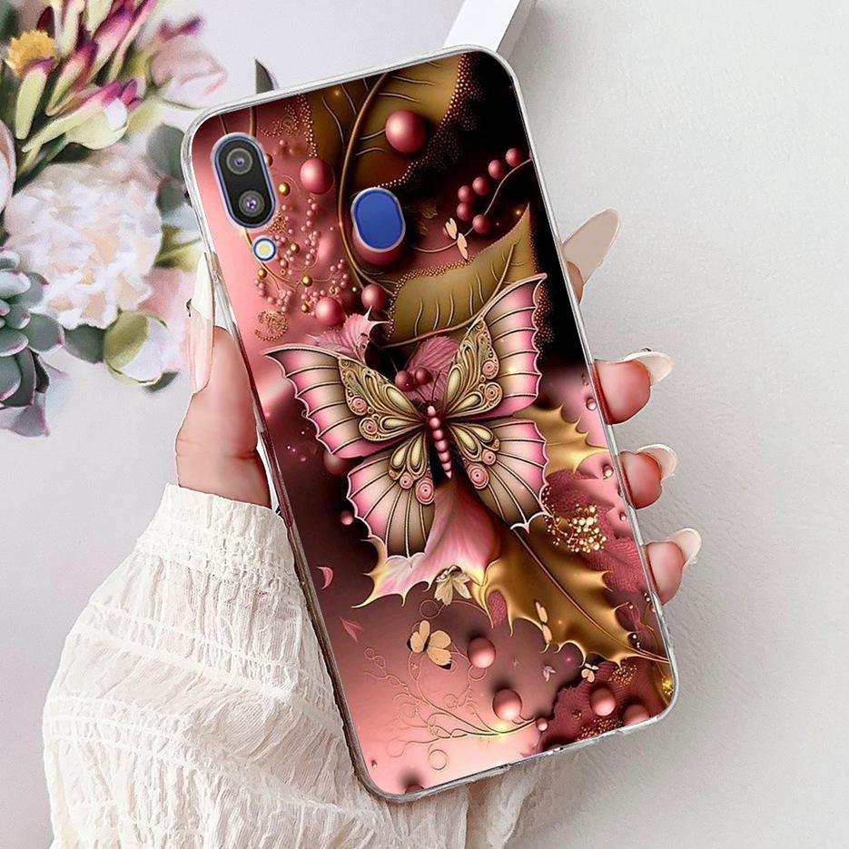 For Samsung Galaxy M10 M20 M30 Case New Fashion Painted Cover Clear Silicone Soft Slim Phone Case For Samsung M10 M20 M30 Fundas
