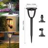 2 PCS Solar Bulb Wall Light Outdoor Waterproof Wall & Ground 2 Modes Mount Front Porch Patio Fence Yard Garage