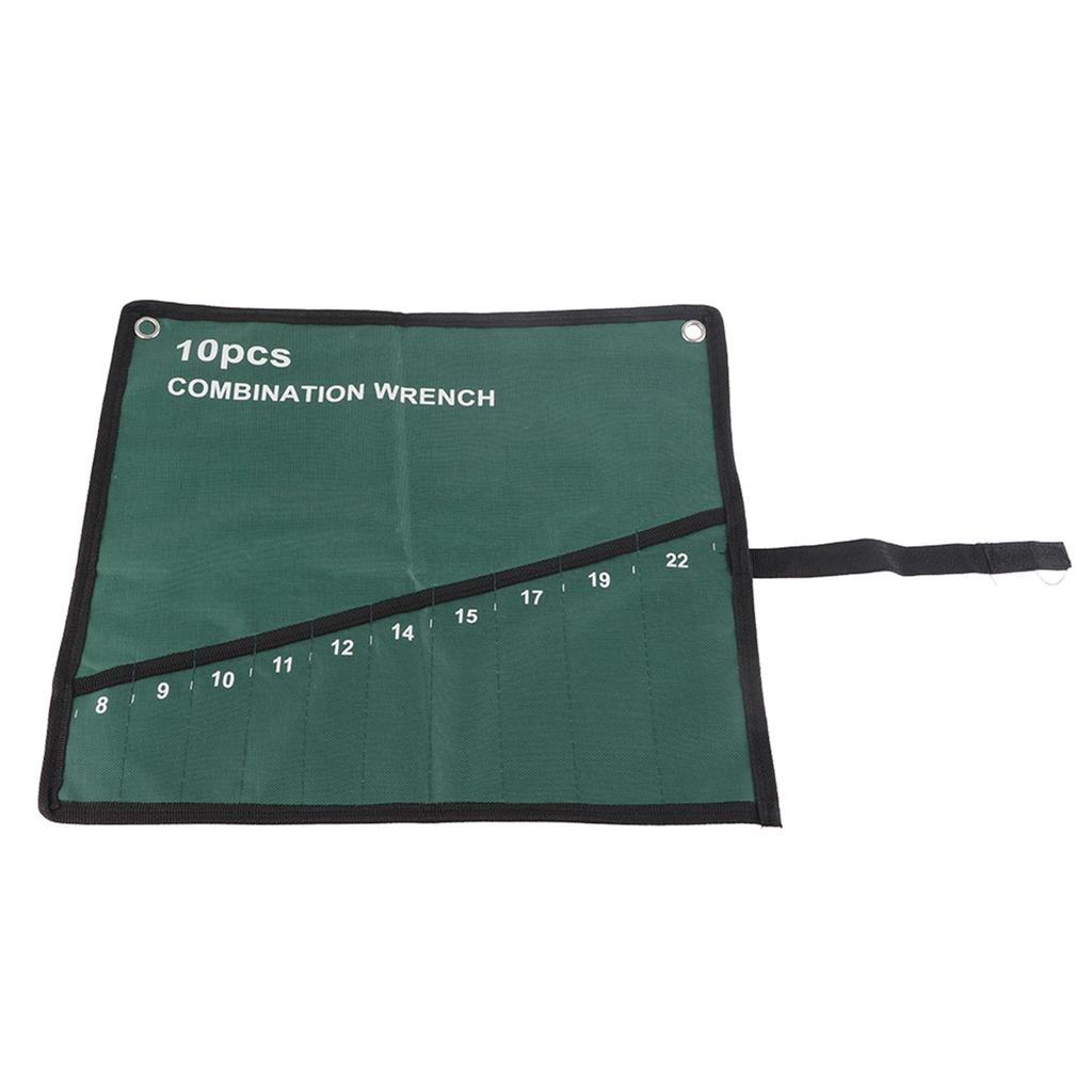 Multi Pocket Canvas Roll Up Tools Aufbewahrungstasche Spanner Zange Schraubenschlüssel Halter Organizer(14 Taschen)
