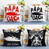 Classic Popular Rock Band P-Papas R-Roach Cushion Cover Linen Pillowcase Soft For Sofa Bed Home Room Decor