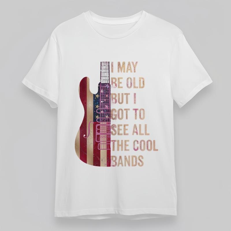 

Women s Plus Size All Season Fashion Classic T-Shirt Music Nostalgia Graphic Tee 2XL