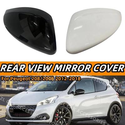2 Bucăți Pentru Peugeot 208 / 2008 2012-2018 Ornamente Capace Oglindă Retrovizoare Ușă Laterală Accesorii Auto Stil de Înlocuire Partea Stângă + Partea Dreaptă