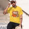Viral Pun Monkey T Shirt Cute Baby Monkey With Plush Tshirt Casual Short Sve Animal Lovers Tshirt Cute Graph Tees 2026 New Mode