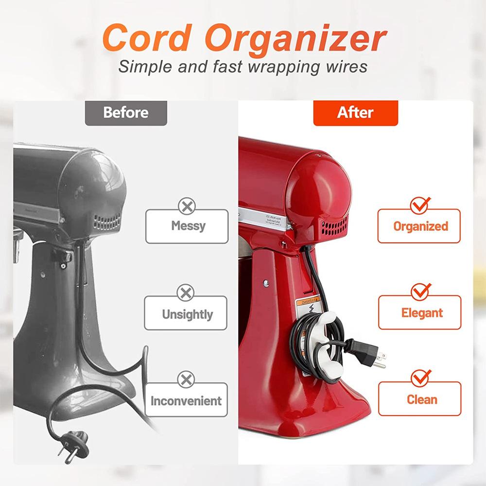1PC Cord Organizer for Appliances Kitchen Appliance Cord Winder Cable Organizer, Cord Holder Cord Wrapper for Appliances