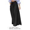 Women Pants Solid Color Oversized Long Tight Waist Wide Leg Lady Pants