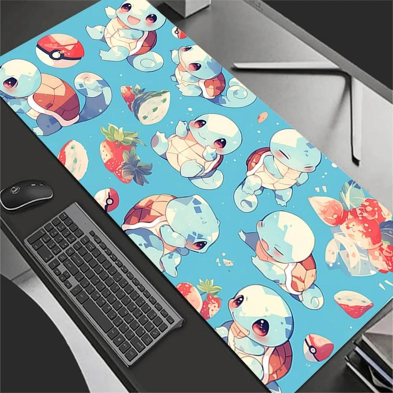 Mouse Pad Gamer PC Computer Large x XXL Desk Mat Keyboard Anime Gaming Accessories PPokemons Squirtle Mousepad Carpet