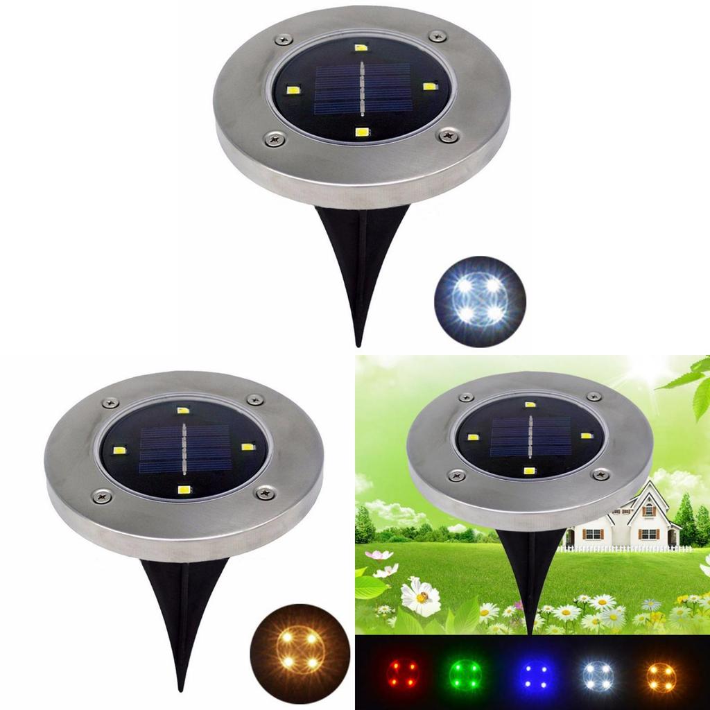 Elegant Led Solar Powered Underground Buried Light Lamp For Garden And Road Decoration