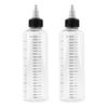 2/3/4 Stück 30/50/100/230 ml Klare Farbflasche mit Skalenmarkierung Nachfüllbare Dosierflasche Leere Quetschflasche mit Glasmischung