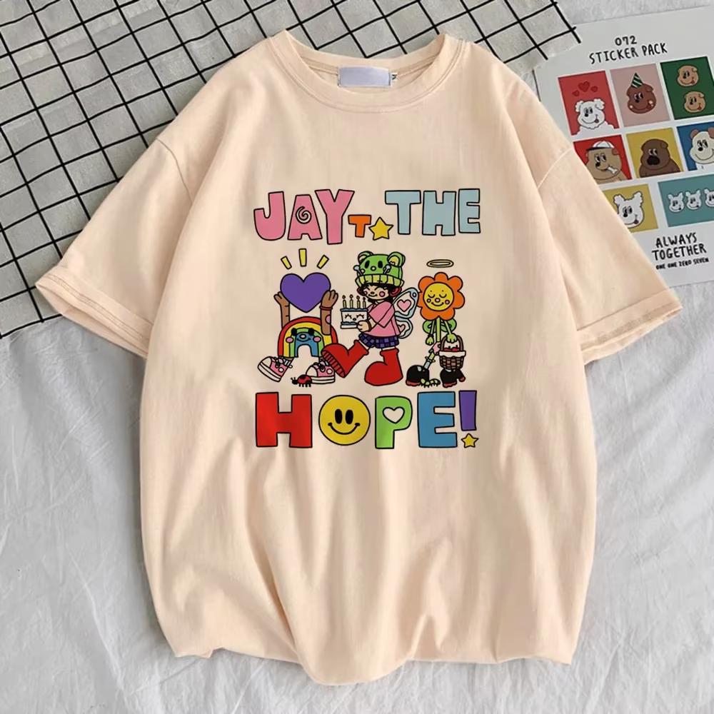 Jhope T-shirt Women Comfortable Pop Culture Korean Clothes Graphic T Shirt Colorful Comfortable Classic Breathable Grunge Anime