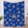 2026 Hot!! Christmas Plush Blanket, 100x130cm, Soft Flannel Home Office Travel Throw Blanket