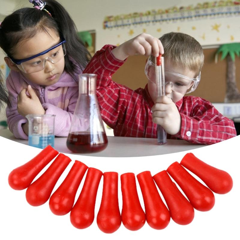 50Pcs Rubber Bulb Caps Dropper Rubber Caps Pipettes Caps for Droppers and Pipettes Laboratory Experiment Accessories