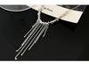 Yinruitai S925 Sterling Silver Tassel Necklace - Elegant Clavicle Chain with Luxurious Choker Design
