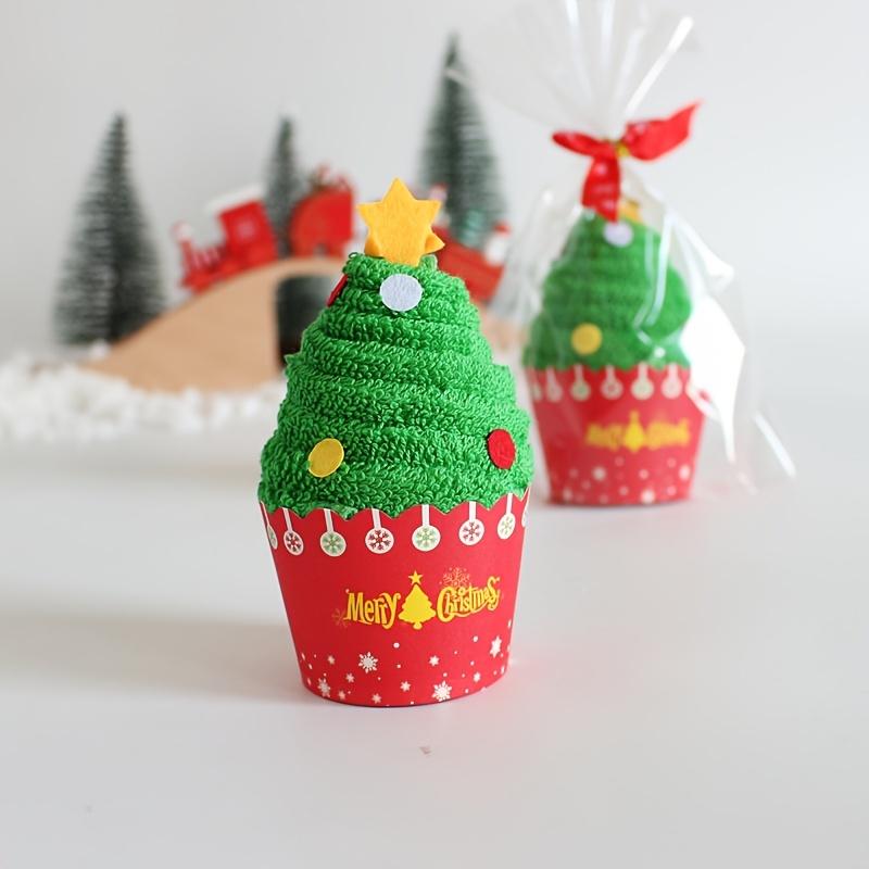 Christmas Towel, Embroidered Youngsters's Gift Cartoon Christmas Gift Activity Small Gift, Kitchen Towel, Absorbent and Easy To Clean