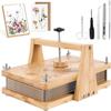 Wiederverwendbares Bambus-Botanicals-Presswerkzeug, verstellbare Trockenblumen-Konservierungsplatte für Kunst und Naturstudien