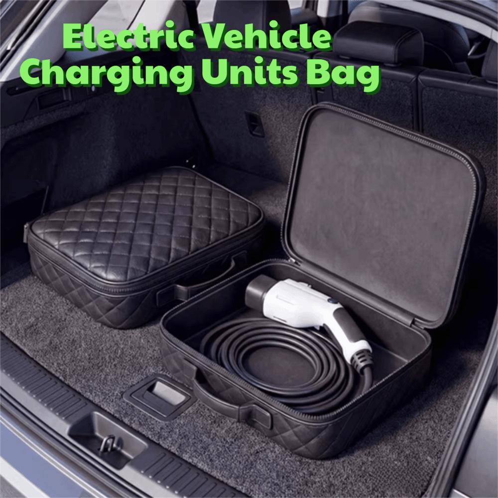 Waterproof Car Charger Plugs Storage Carry Bag Round/Square Car Trunk Organizer  Accessories