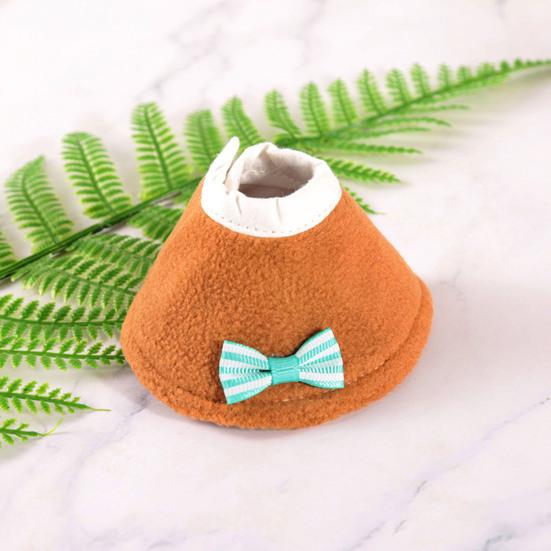 Birds Cone Collar Parrots Anti-bite Elizabethan Collar with Bow Feather Plucking Prevention Wound Healing Safety Protective Recovery Cone for