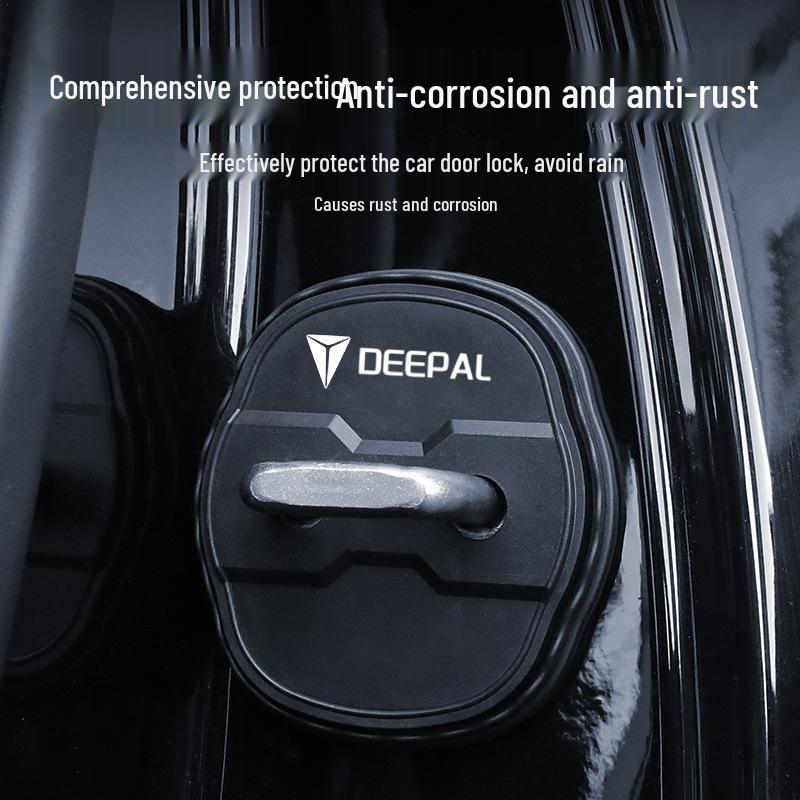 Changan Deepal S07 Door Lock Buckle Cover: Shock-Absorbing Protective Cover for SL03 Interior Decoration