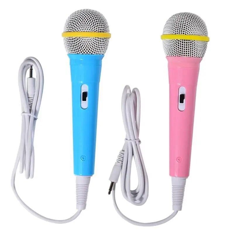 Barn med kablet mikrofon Musikkinstrument Sang MIC Barn Morsom gave Musikk Leke Mikrofon Leke Gutt Jente Julegave