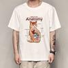 New Fashion Summer Mens T Shirt Casual Short Sleeve Samurai Cat Print Anime Tshirt Men Women Japanese Neko Sushi Wave Tops