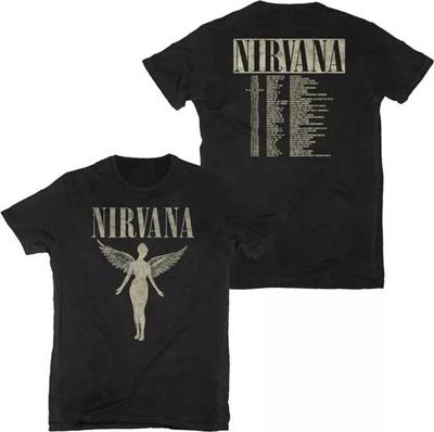 Nirvana 1993 In Utero 2-seitiges Tour-T-Shirt, alle Größen S-5XL, Unisex-T-Shirt