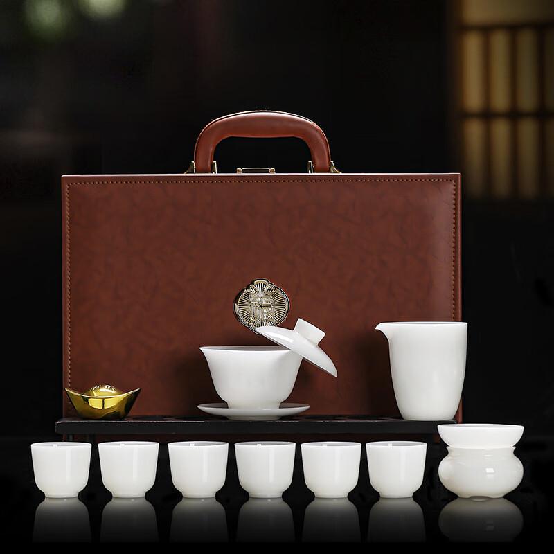 Shangqi Ceramic Hand-painted Gaiwan Tea Set