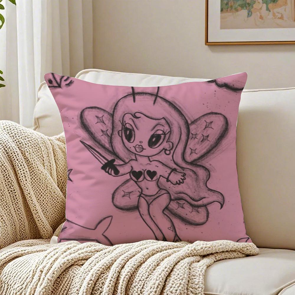 Reggaeton Colombian Singer KKarol G Cushion Cover Pillowcase Antidustmite living Room Sofa Decor Cushion Room