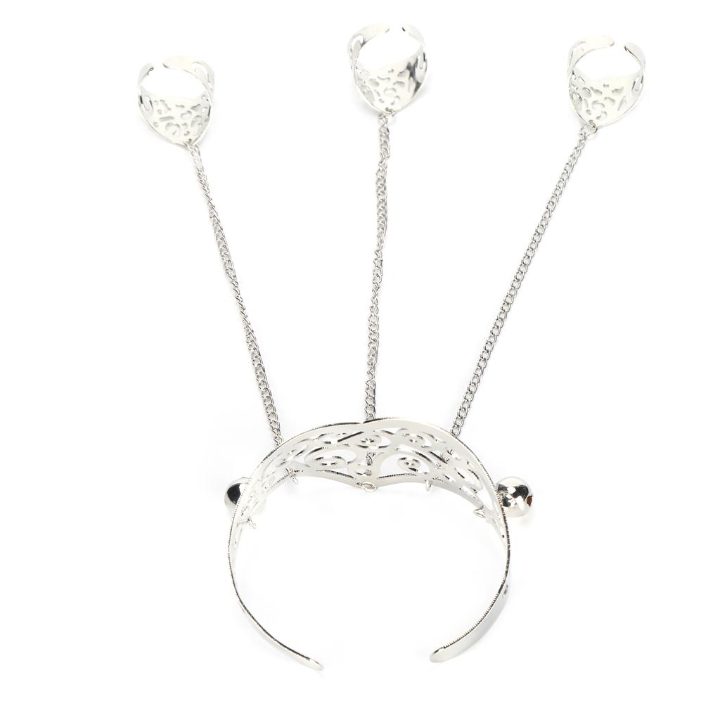 Ring Bracelet Vintage Classical Alloy Finger Bangle Chains Retro Jewelry for Women Girls