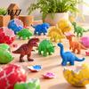 Fun Exploration Gifts for Kids Dinosaur Advent Calendar with 24 Water Hatching Eggs, Color Crack Grow Christmas Countdown Dino Educational Toy