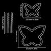 1Set Packaging Tool Fashion PVC DIY Packaging Material Mother's Day Bouquet Stand Butterfly-shaped Flower Arrangement