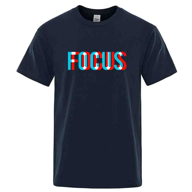 Summer Mens Tshirt High Quality 100 Cotton Loose Focus Print Men Top Casual Loose Oneck Men Short Sleeve Tshirt Male Tees