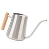 Indoor Watering Can Stainless Steel Wooden Handle Watering Pot with   Spout for House Plants Flowers Succulents Bonsai 1L