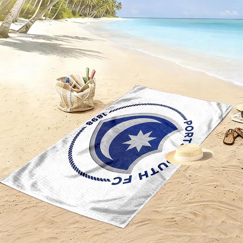 Portsmouth FC Art Print Beach Towel, Large Soft Quick Dry Towel for Beach Camping Swimming