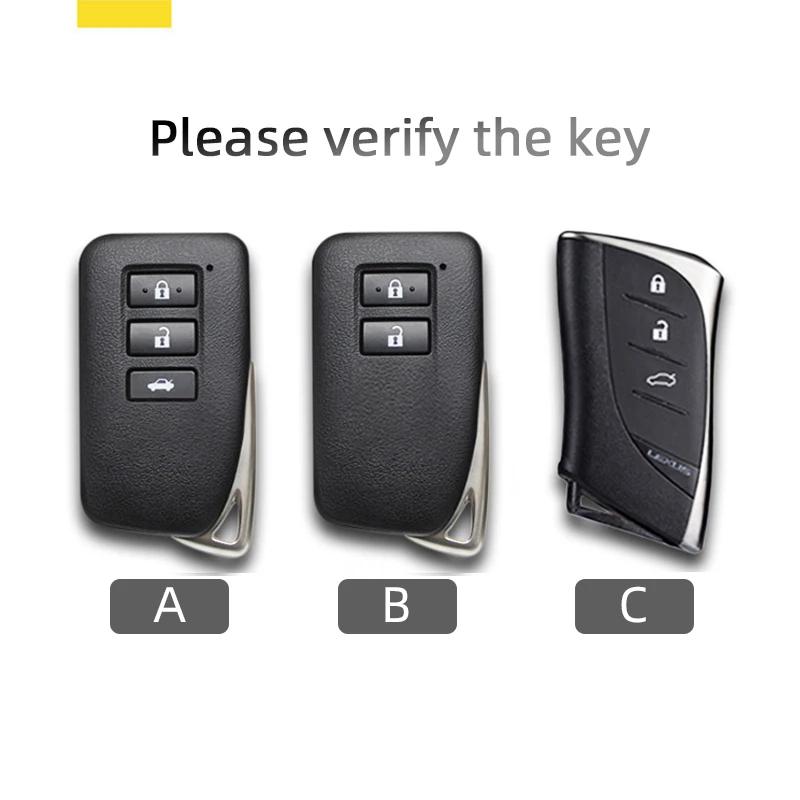 Styling Mouldings Alloy Style Car Key Case Cover Shell Fob For Lexus NX ES UX US RC LX GX IS RX 200 250h 350h LS 450h 260h 300h