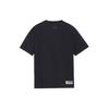 Li Ning Sports Basketball Series Logo Print Casual Round Neck Short Sleeve Drop Shoulder T-Shirt Men T-Shirt Black AHSS591-1