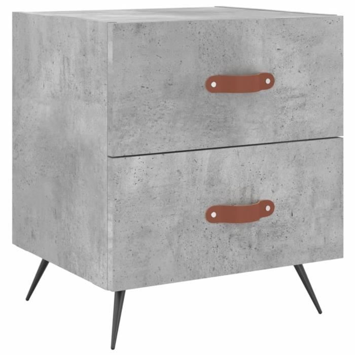 VidaXL Bedside Table Smoked Oak 40x40x66 Cm Engineered Wood 827689