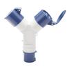 A95I-IP44 Waterproof Multi-Function 3Pin 16A Y-Type Industrial Plug Two-Way Connector Branch Socket Three-Phase Power 1-2