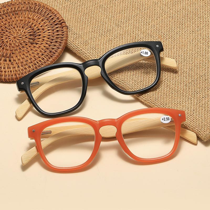 Natural Wood Legs Reading Glasses Blocking Blue Light Women&Men Computer Presbyopia Eyeglasses +1.0+1.5+2.0+2.5+3.0+3.5+4.0