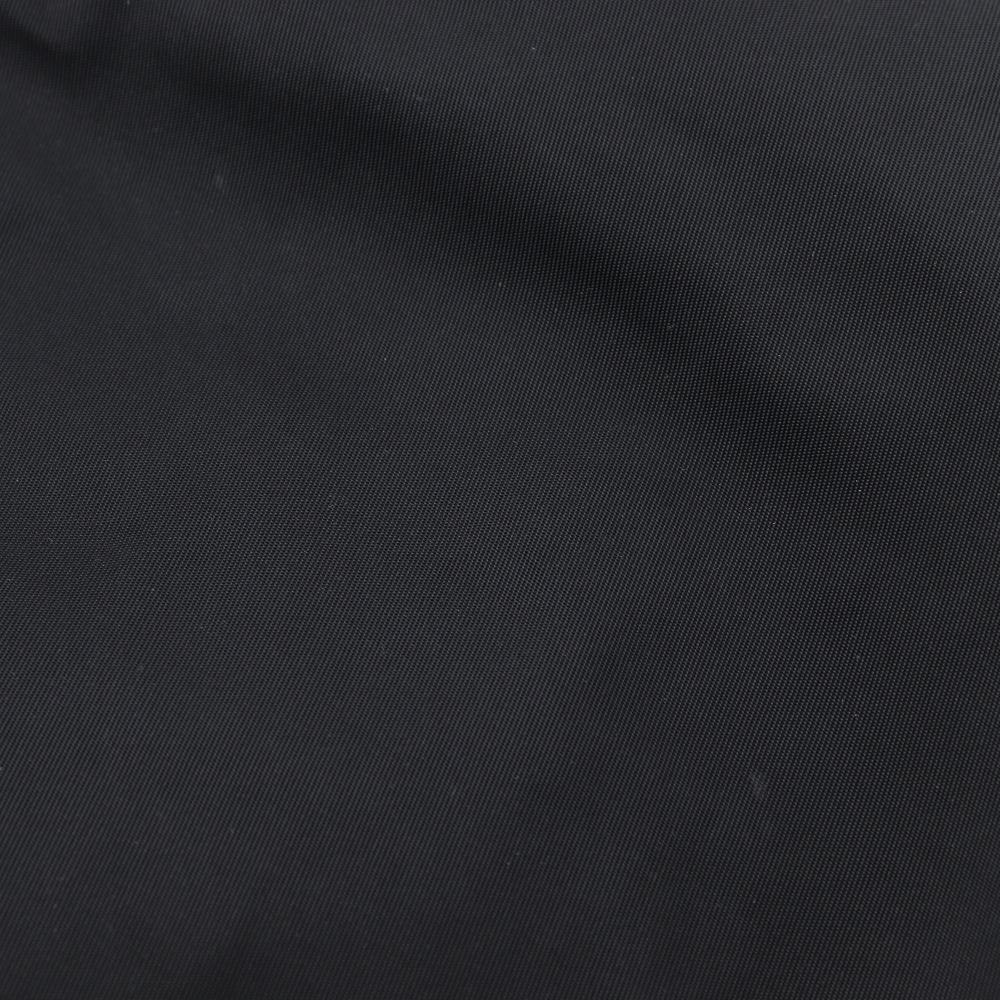 PRADA Logo embossing Tote Bag black Nylon/leather Women Used