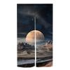 Japanese Style Noren Door Curtains Moon Starry Sky Crane Floral Pattern Polyester Doorway Kitchen Entrance Half Curtain For Window Made Of