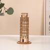 3D Wooden Puzzle Model: Eiffel Tower & Arc De Triomphe - Ancient Building Ornaments for Kids