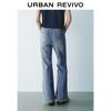UR Women's Retro Washed Cat Whisker Denim Long Pants