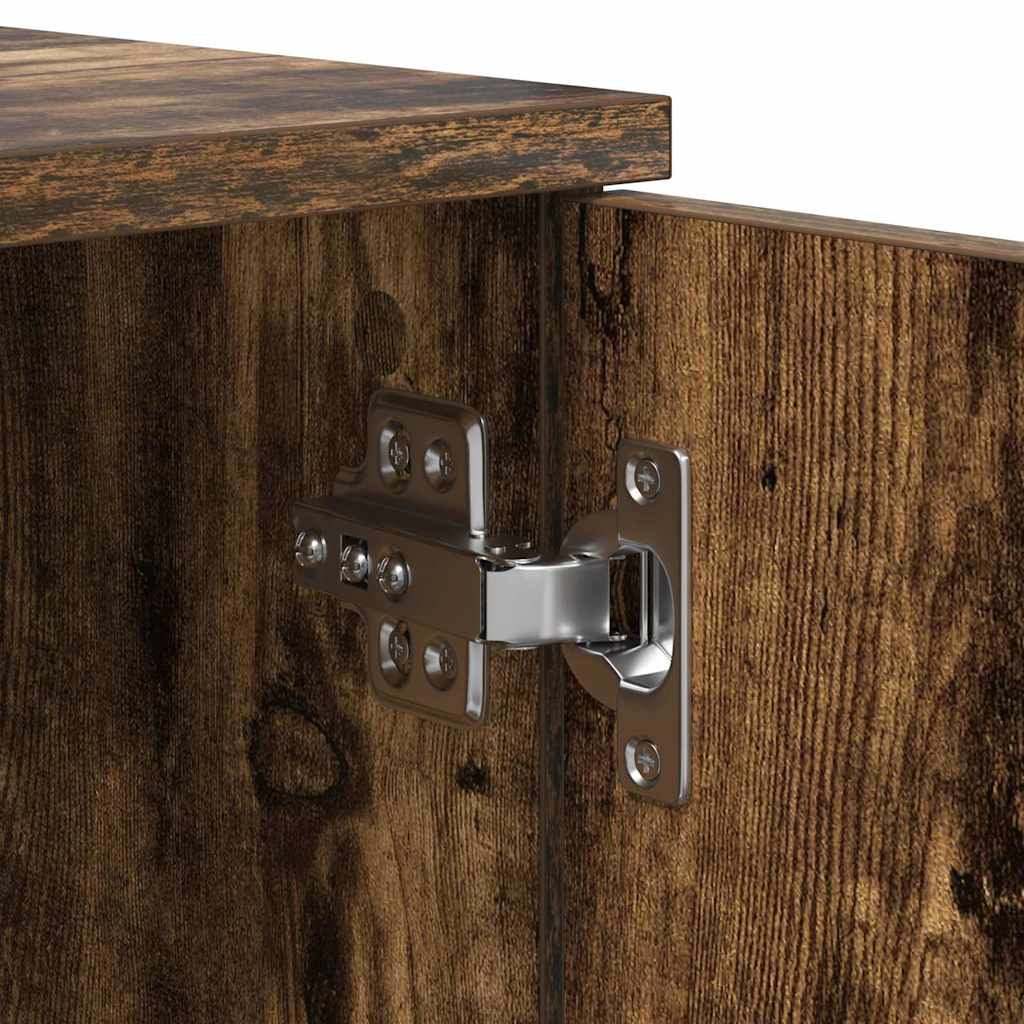 Bed Frame Smoked Oak 70 x 190 cm Particleboard