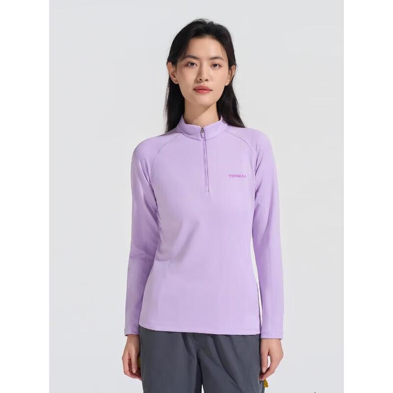 TOREAD Women's Long-Sleeve Stand-Collar Athletic T-Shirt