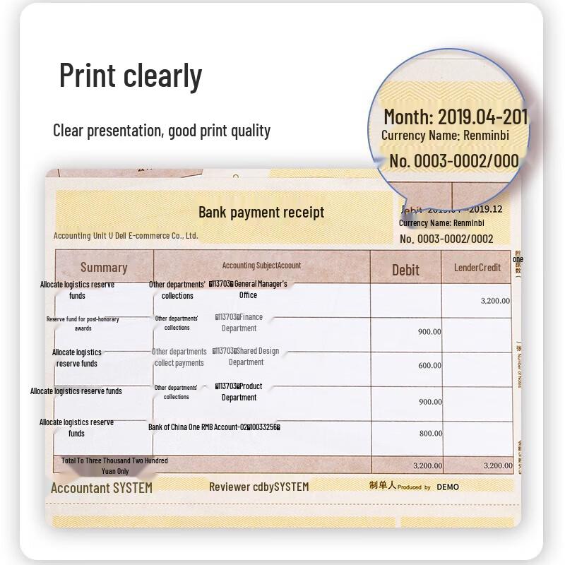 Deli KPJ101 A4 Accounting Voucher Paper