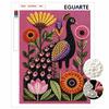 Peacock Flower Pearl Painting Kit with Frame Sparkling Bead Canvas Romantic Handmade Wall Decor Gift for Women