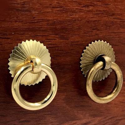 Vintage Handle Pull Rings Pulls Bronze Door Knocker Ring Brass Drawer Knobs Dresser