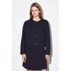 Japan Boiled Merino Wool Cardigan Navy