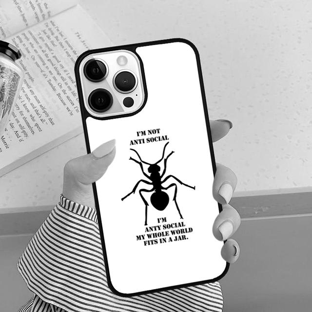 Creepy Ant Insects Scary phone Case Cover For iPhone 16 15 14 Plus XR XS apple 16 11 12 13 mini Pro Max coque