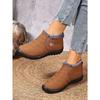 Women's Shoes with Winter Velvet and Thick Snow Anti Slip, Wearing Women's Boots for Warmth and Snow Boots